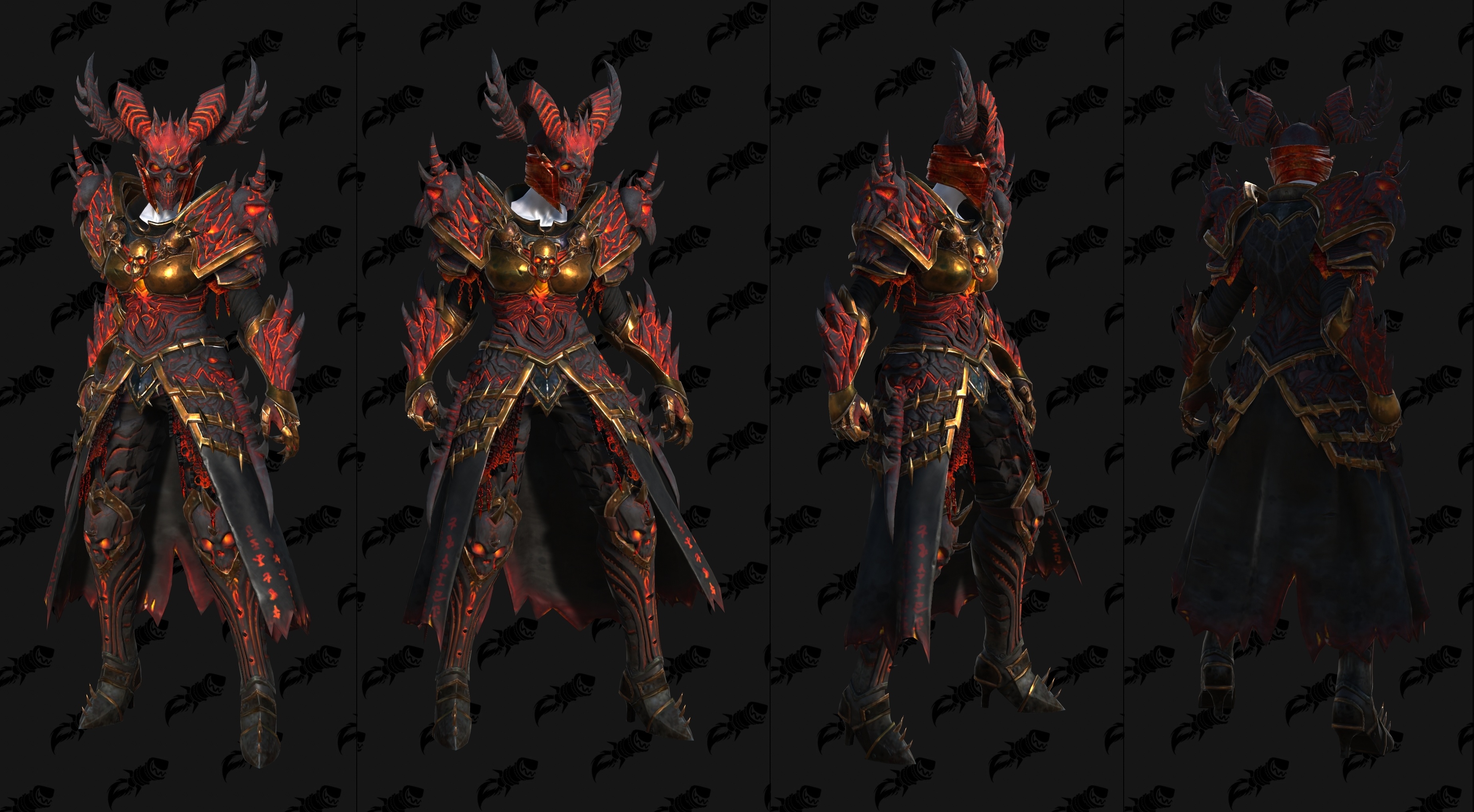 Diablo Immortal Closed Beta Male and Female Necromancer Armor Sets