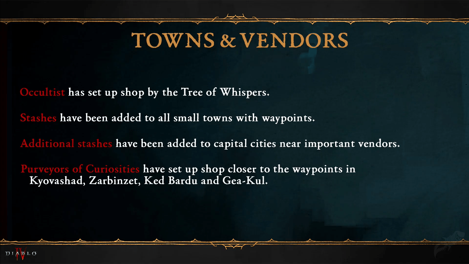 Stash and Vendor Changes in Diablo 4 Season 2 Guide for Easy