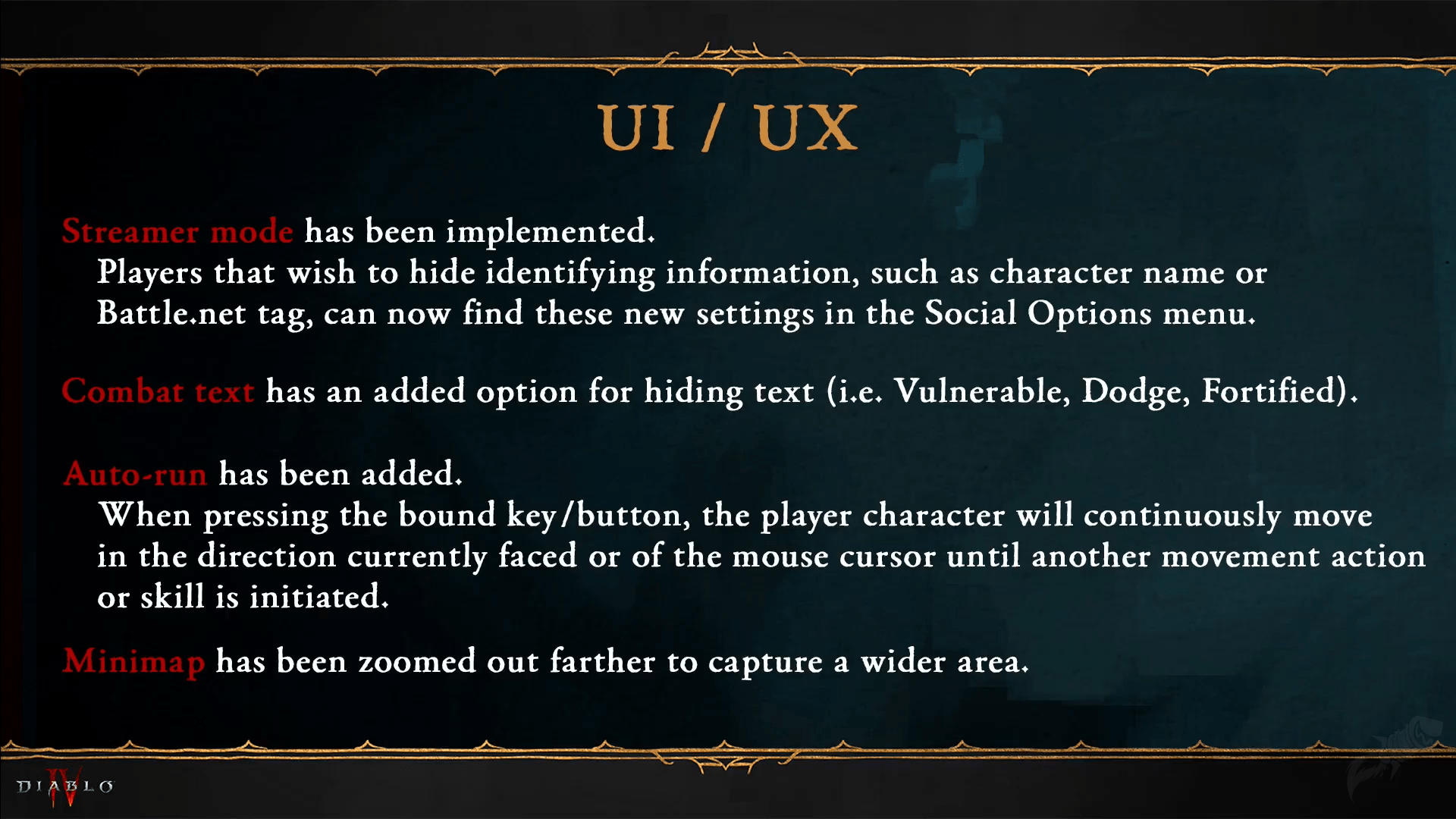 Season of Blood UI & UX Changes Diablo 4 Guide WowCarry