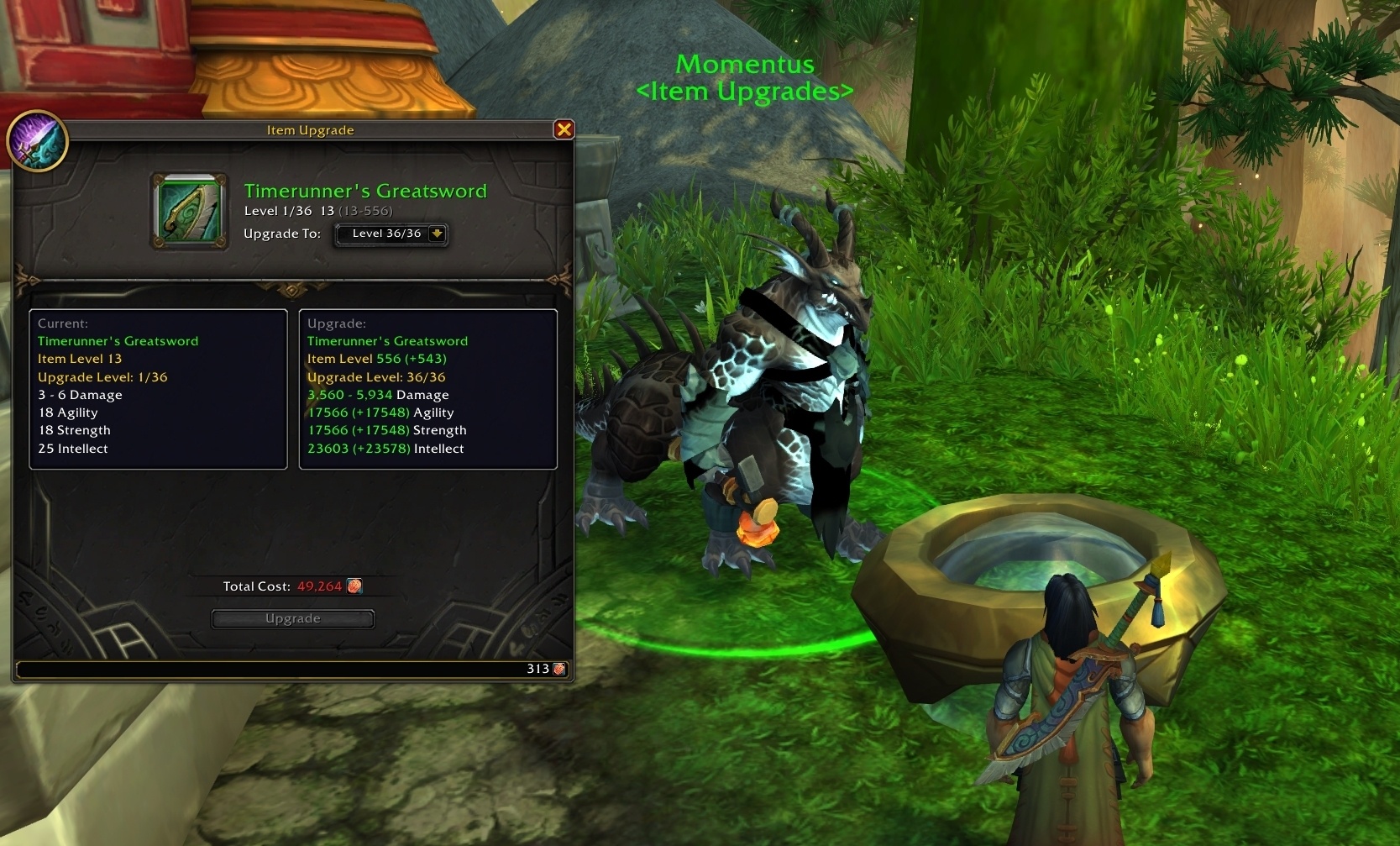 Bronze Upgrade Discounts are Character Specific in MoP Remix 