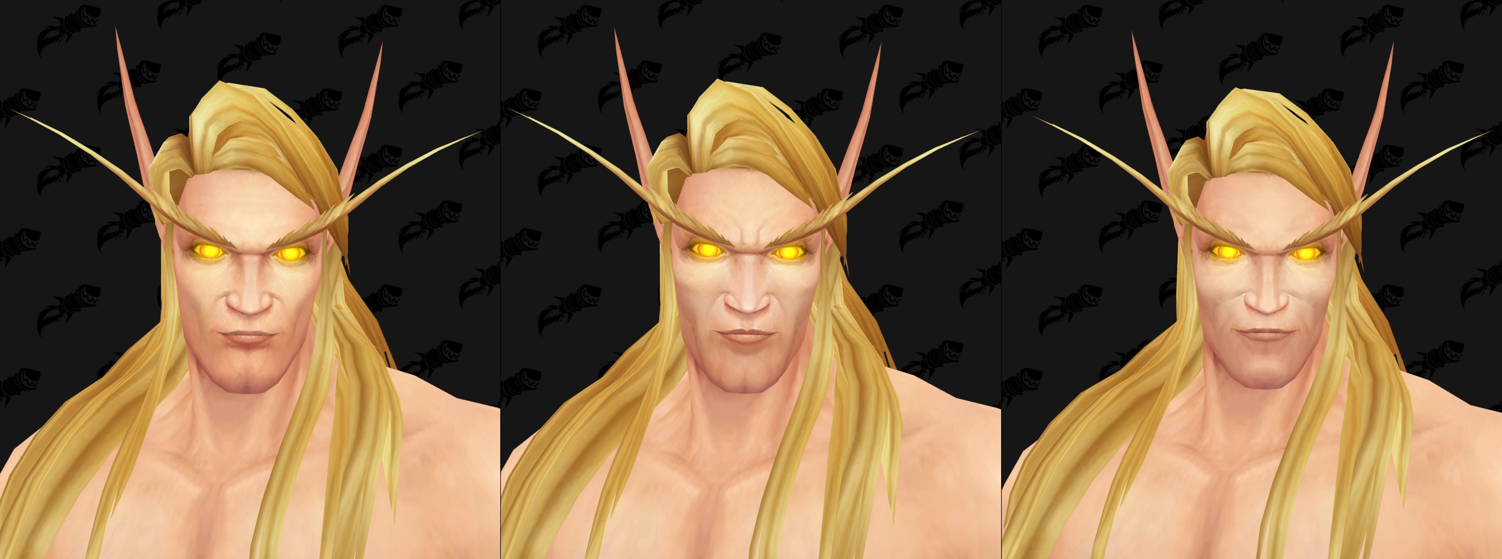 New Blood Elf customization options added in latest alpha