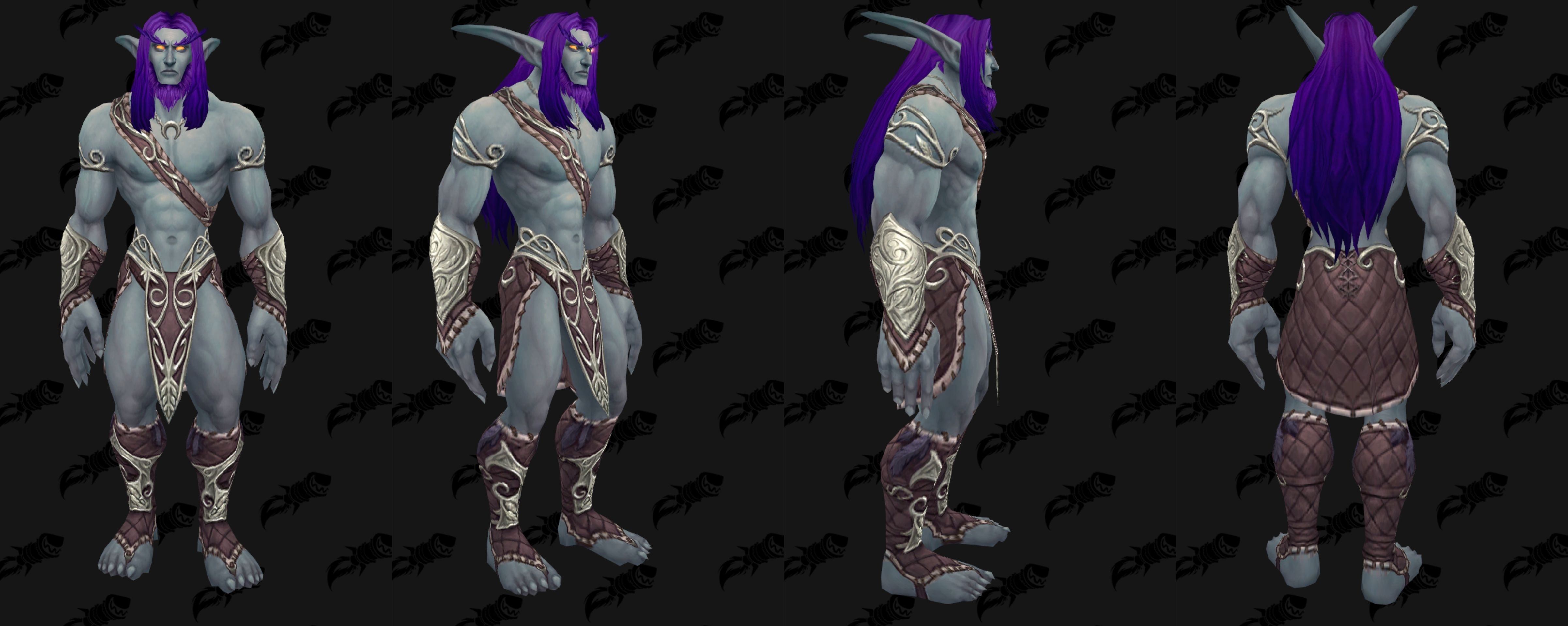 Night Elf Heritage Armor painting (by me) r/wow