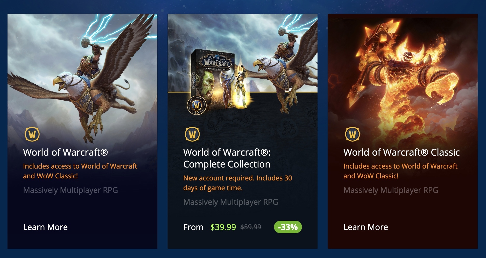 Neue Grafiken für World of Warcraft im Shop & Launcher