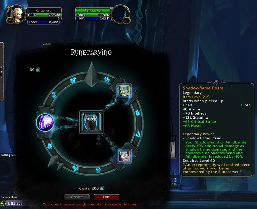 JustBlizzard Shadowlands Legendaries können mit verschiedenen