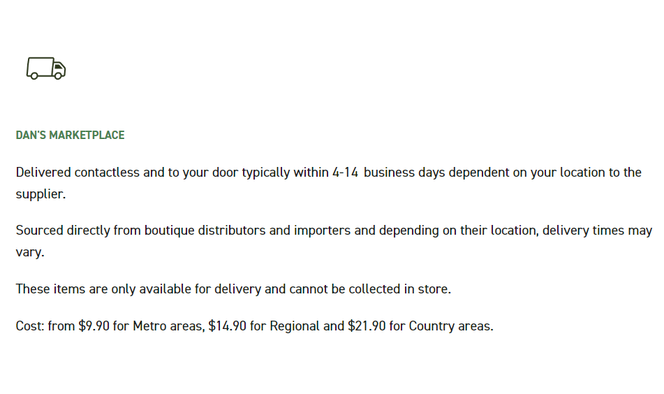 STANDARD DELIVERY Dan Murphys