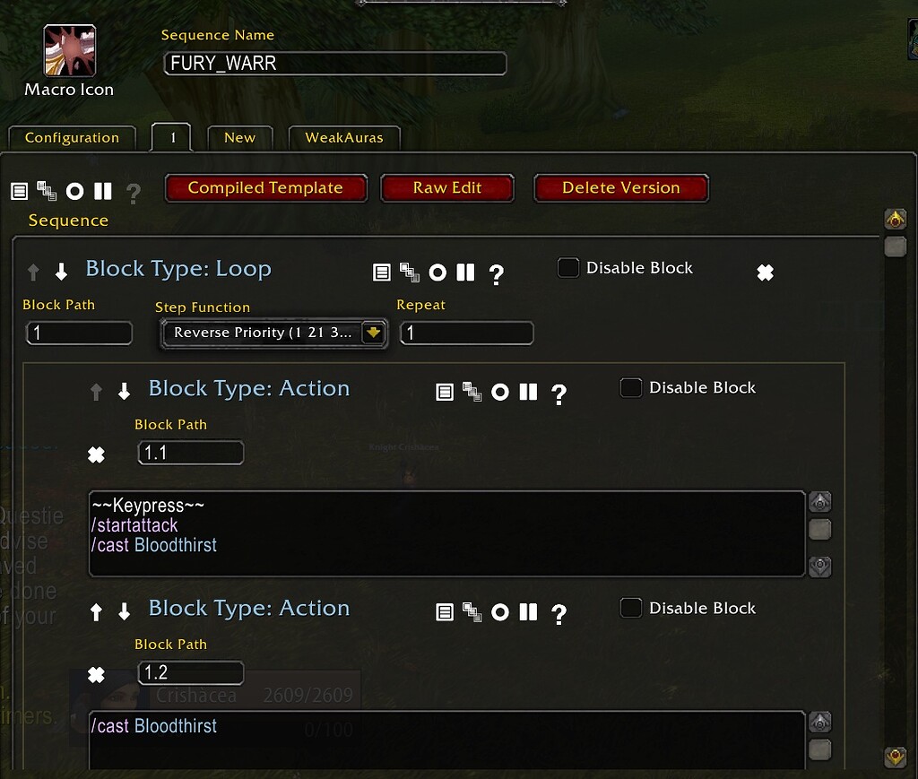 How to make a macro that uses Sunder armor on first global and not use(01)