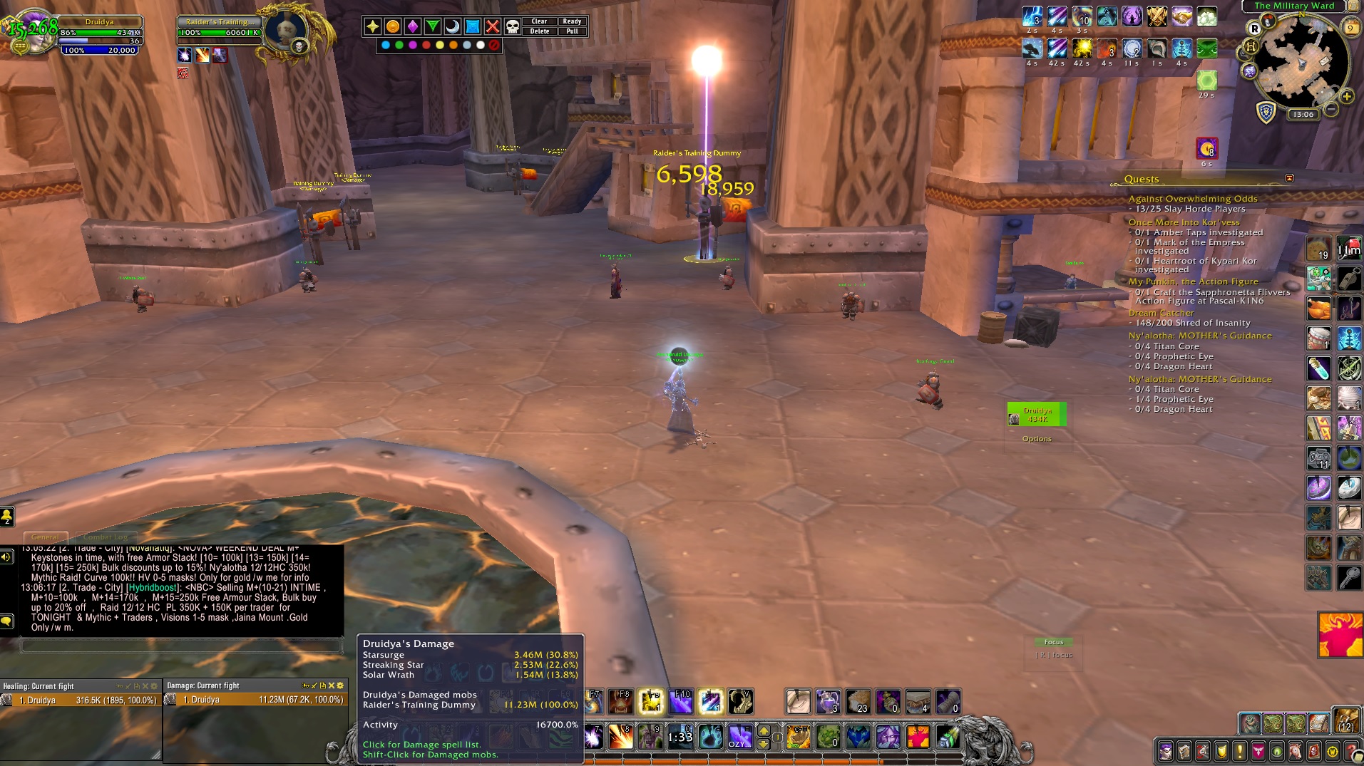 ( High Dps ) Ozy's Balance Druid Single target Dps M+ & Raid 180 by