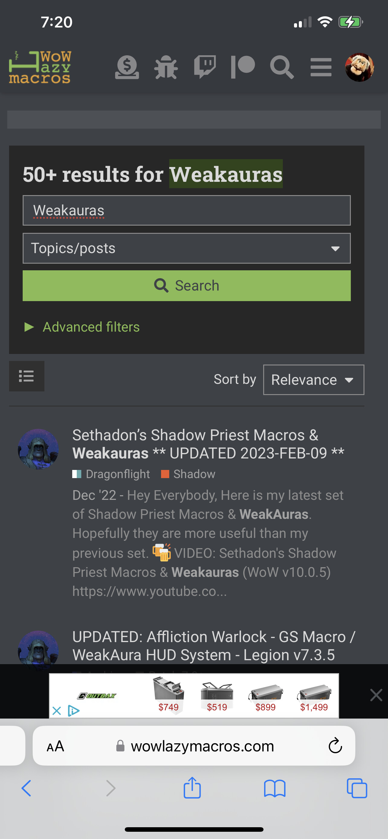 GSE WeakAuras section GSE Troubleshooting WoW Lazy Macros