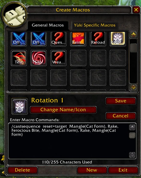 Wow Classic, Cataclysm, Druid Swipe in Macro Page 2 Classic WoW(04)