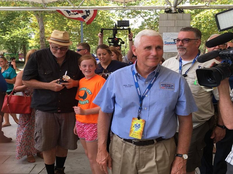 Columbus, Indiana, erects signs as Pence’s hometown WOWO News/Talk 92