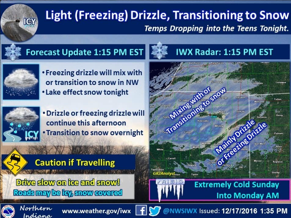 UPDATE Winter Weather Advisory extended WOWO News/Talk 92.3 FM, 1190 AM, 107.5 FM & 97.3 HD2