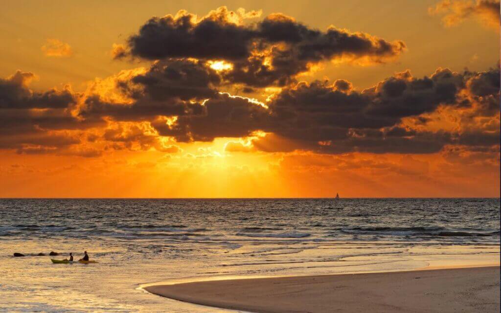 Tel Aviv Beach Sunset WOW TRAVEL