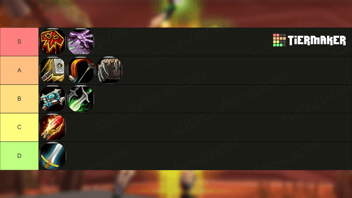 WoW Classic Season of Discovery Class Tier List Phase 1 WowVendor