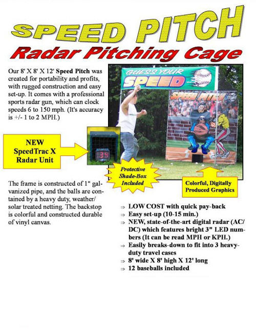 Speed Pitch Baseball Dallas Carnival Game Rentals