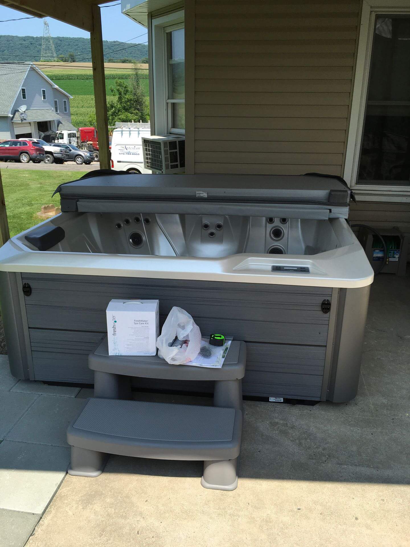 Hot Tub Delivery & Installation Gallery Artesian Pools & Spas