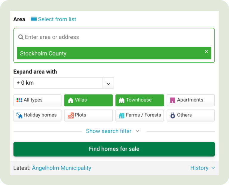 How to find a property in Sweden