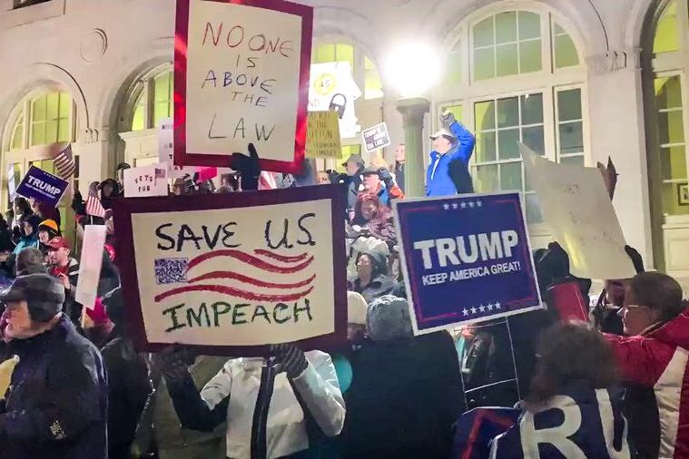 Protesters On Both Sides Of Impeachment Divide Clash In Grand Junction Colorado Public Radio