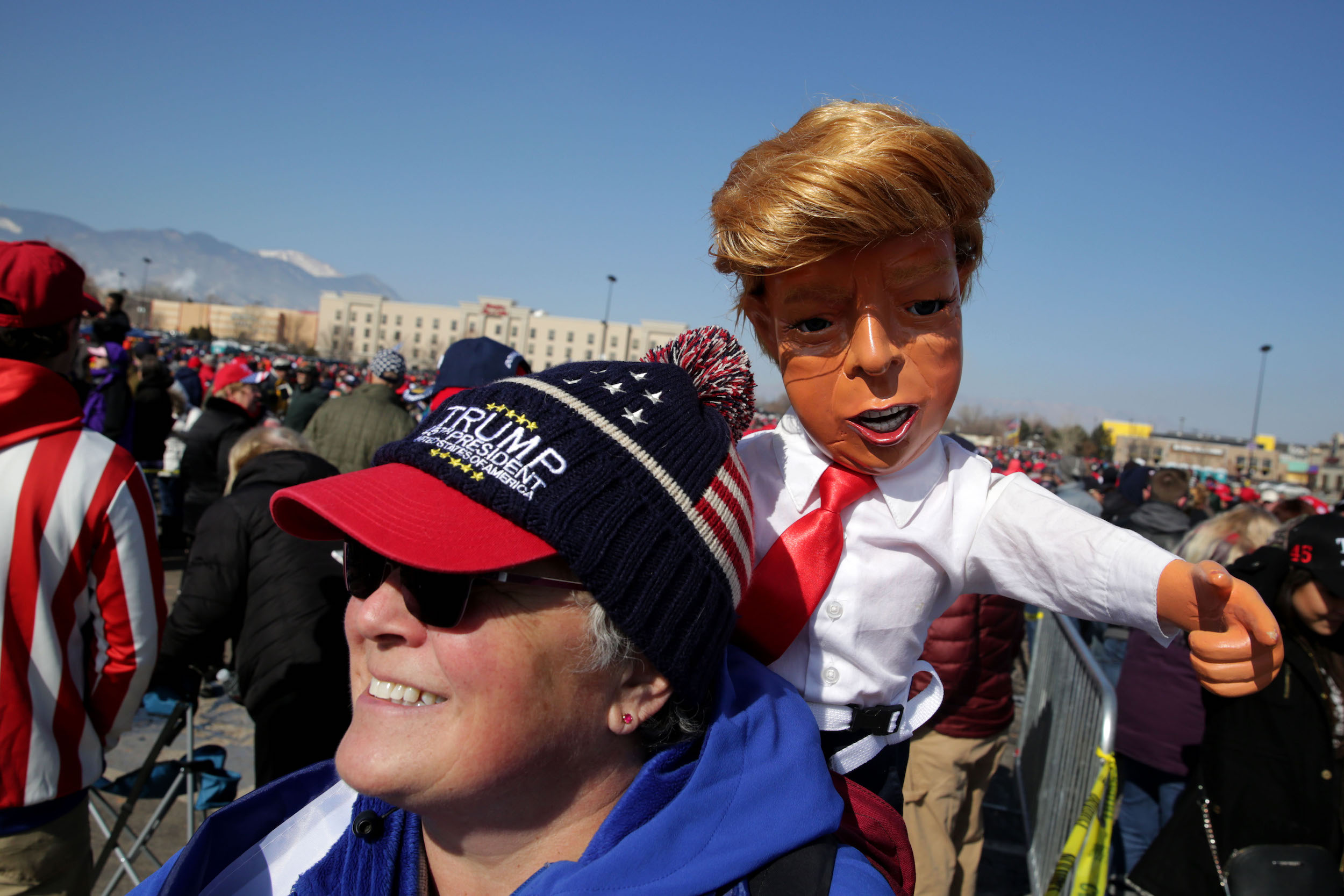 Trump Draws Thousands Ahead Of Colorado Springs Rally Colorado Public
