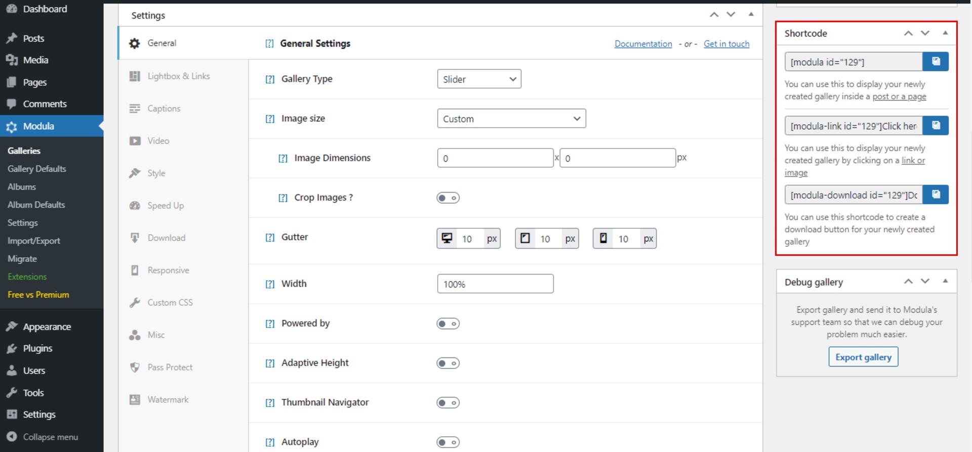 How to add captions under photos in a WordPress slider