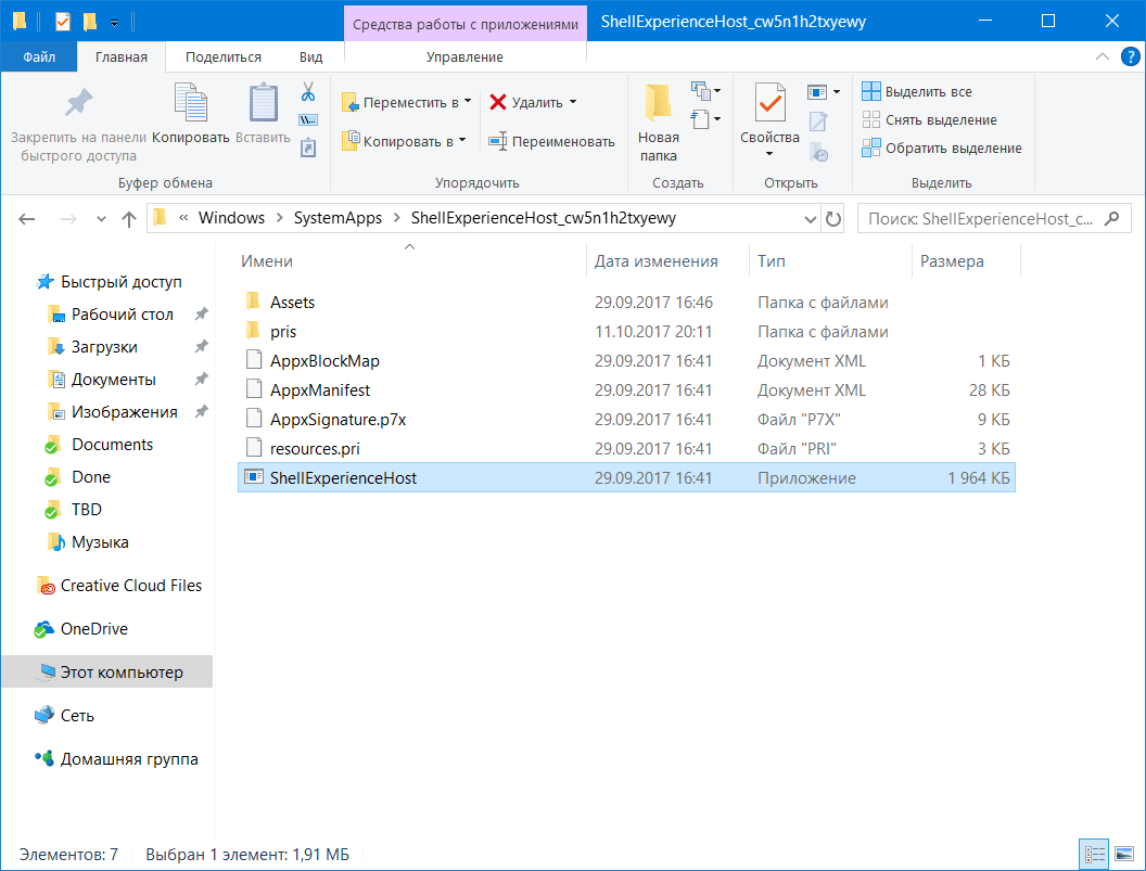 Что такое Windows Shell Experience Host в диспетчере.