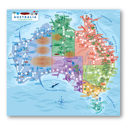 Australia Geography Game Knowledge Builder