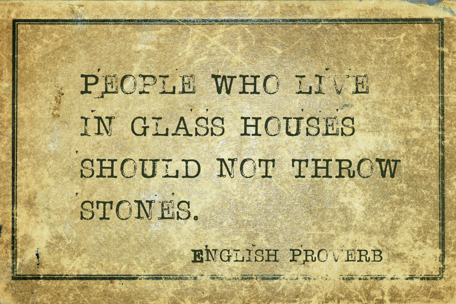 Throwing stones in a gorilla glass house
