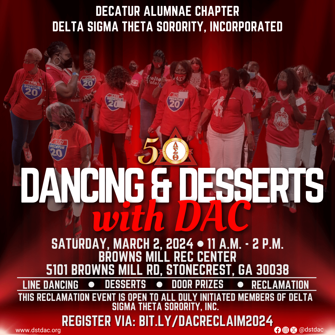 Dancing & Deserts with DAC Decatur Alumnae Chapter of Delta Sigma Theta