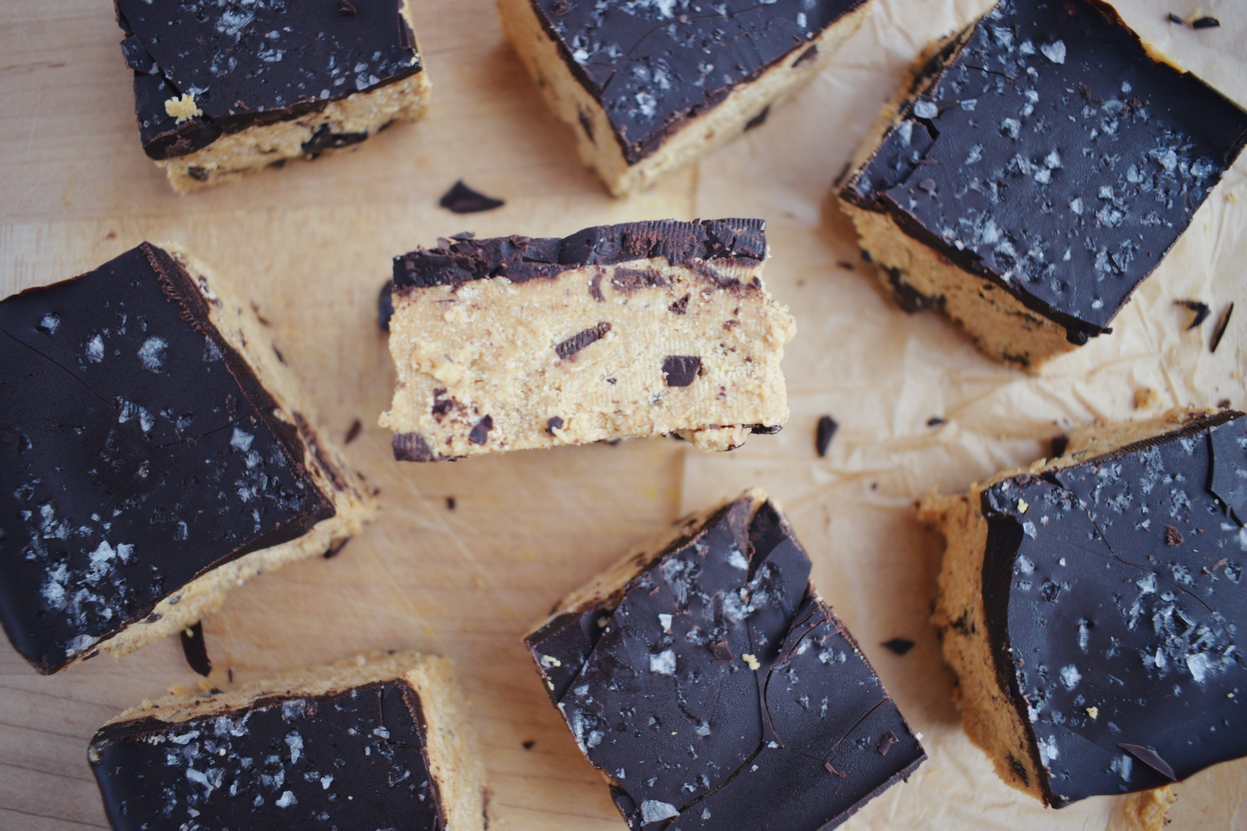 NoBake Healthy Cookie Dough Bars Goodness With G