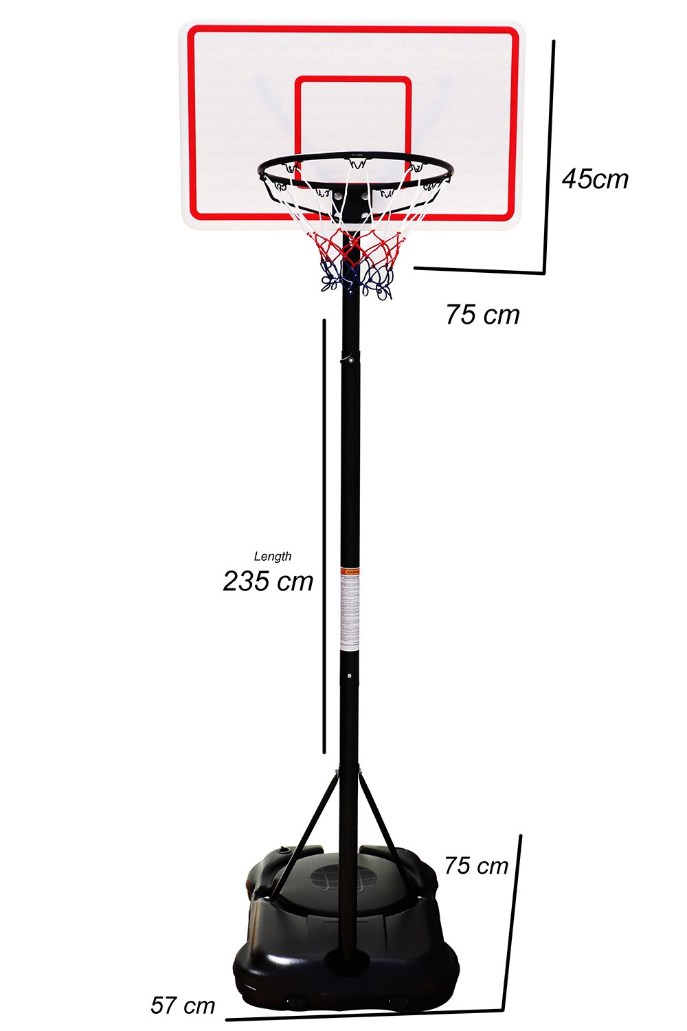 اطلب ستاند كرة السلة Height Adjustable Basketball Hoop Stand الأصلي