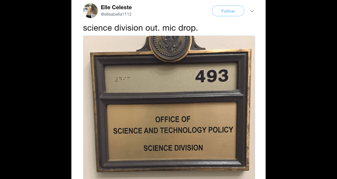The White House Office of Science and Tech Policy Has No Science