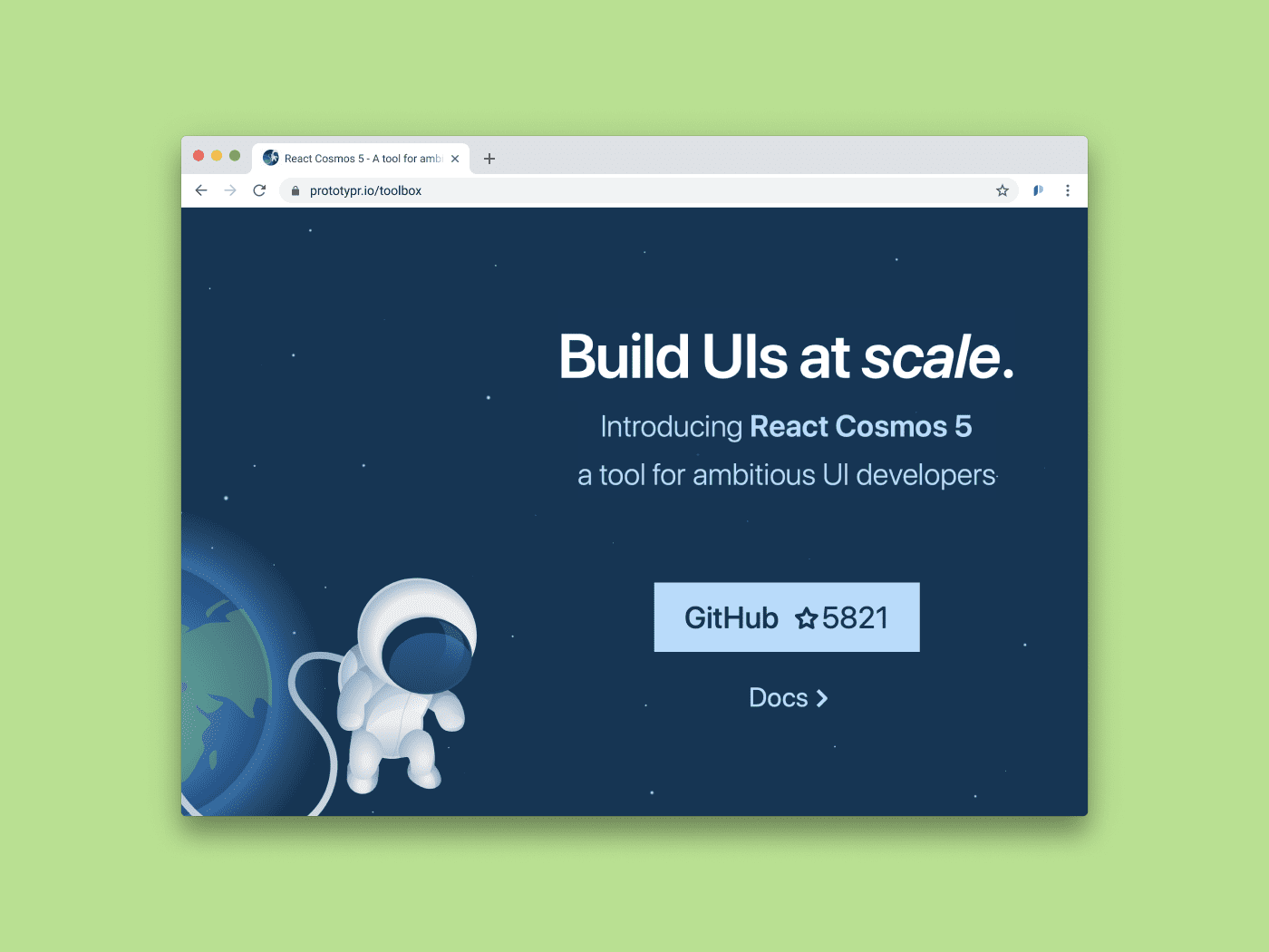 React Cosmos 5 React UI Builder Toolbox Prototypr.io