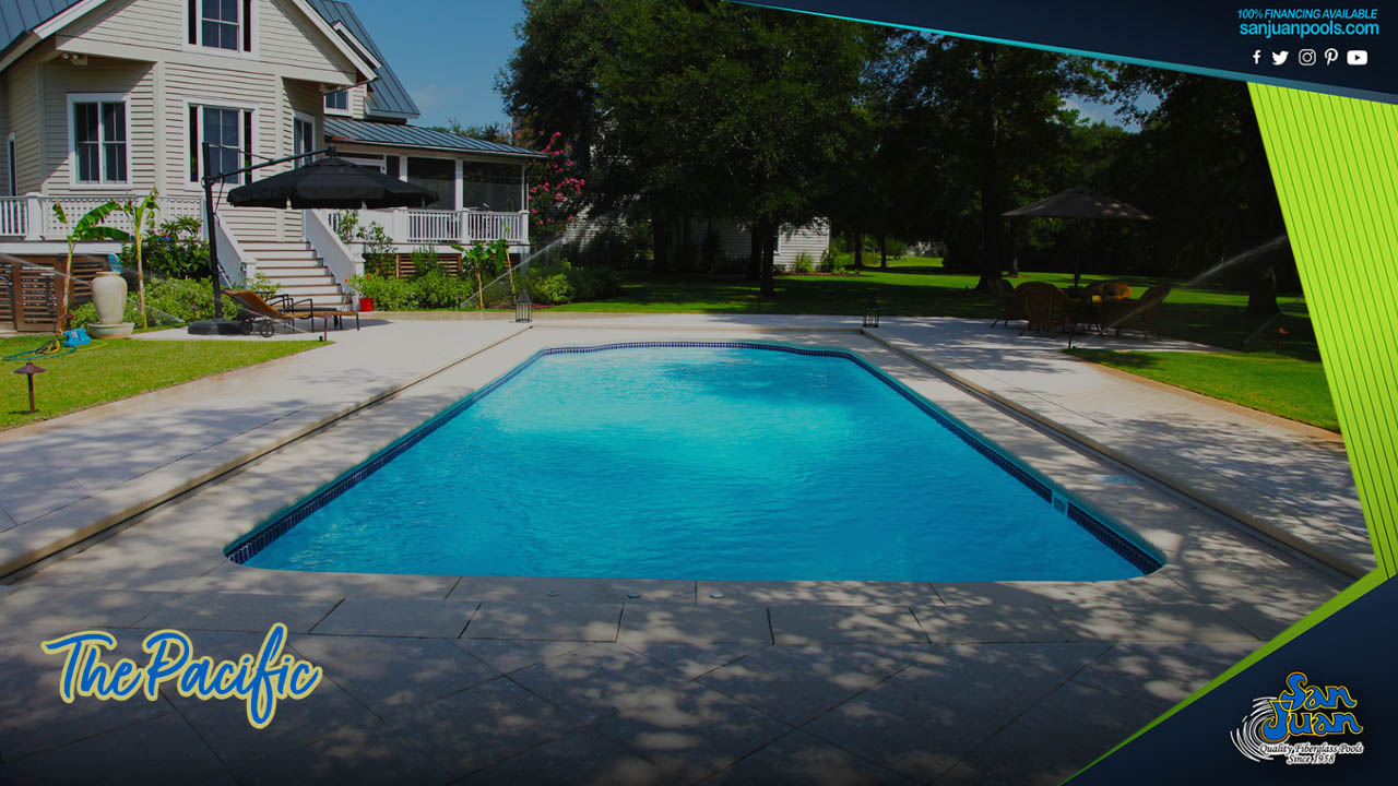 San Juan Pools The Pacific Rectangular Pool with 7' 11" Deep End