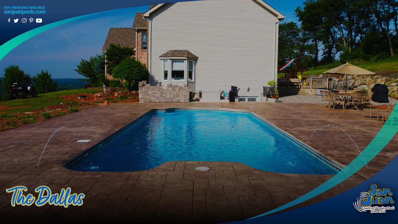 San Juan Pools The Dallas A Huge & Deep End Fiberglass Swimming Pool