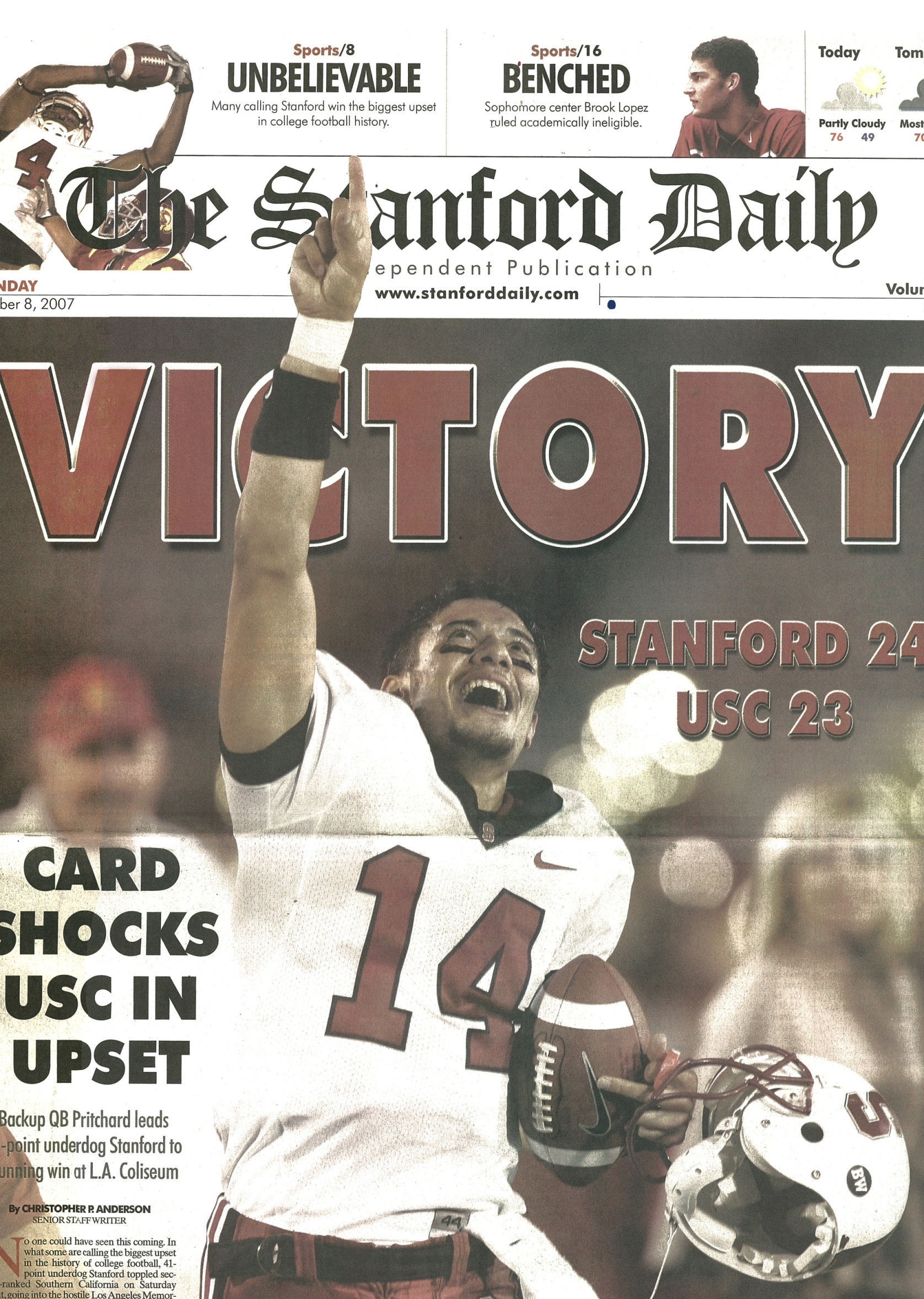 Football Looking back at biggest upset in college football history