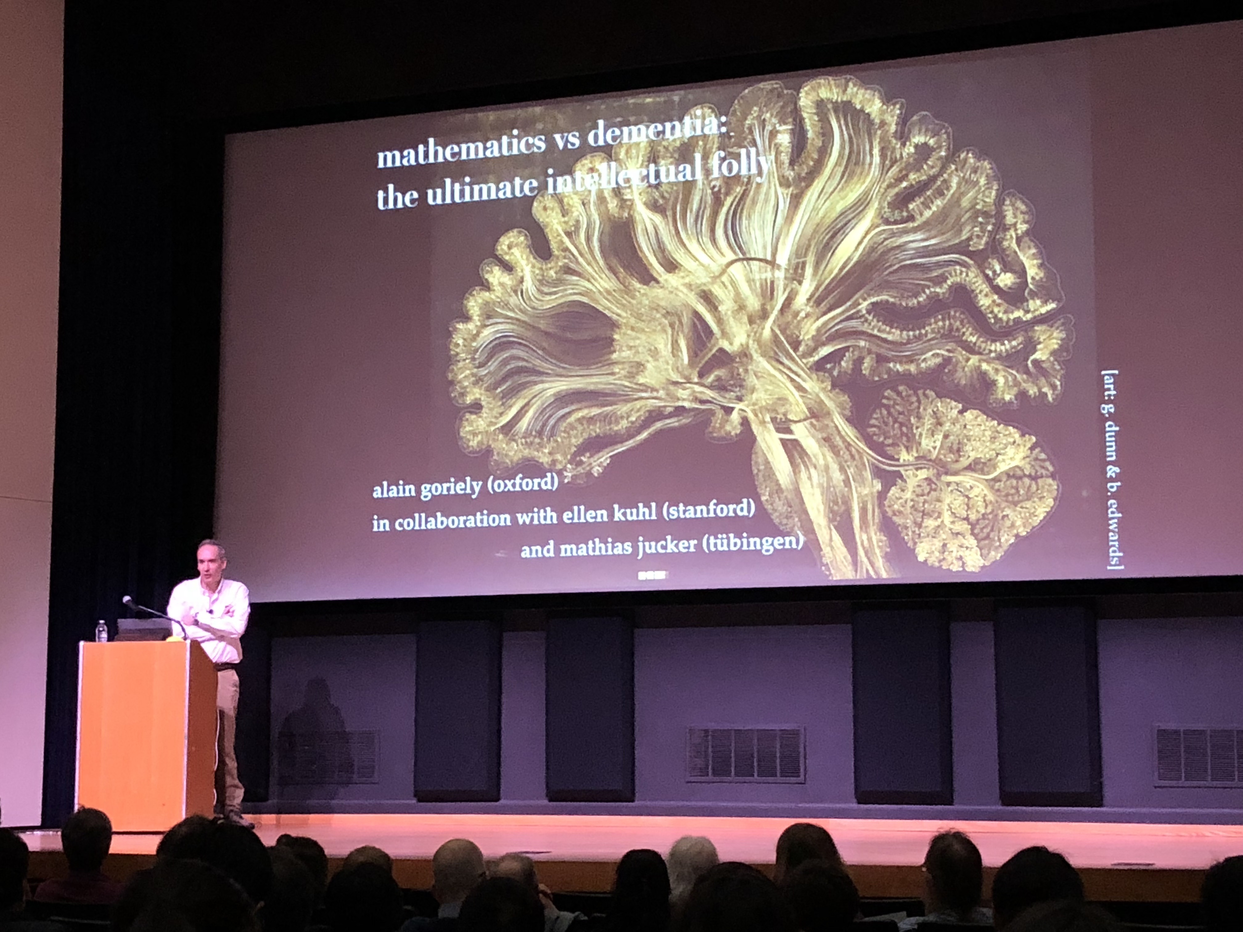 Oxford professor discusses mathematical models of neurodegeneration