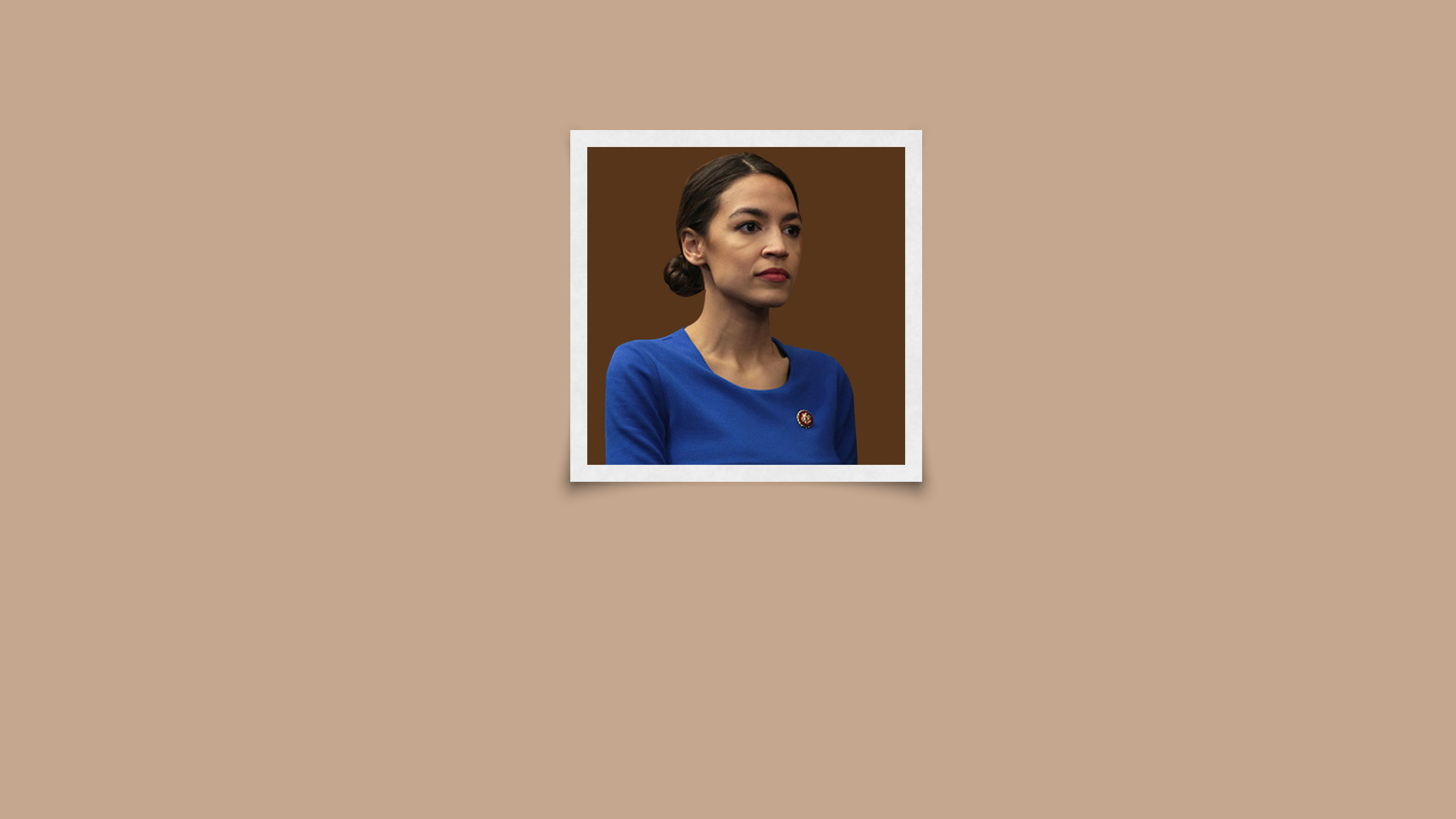 An AI saw a cropped photo of AOC. It her wearing a bikini