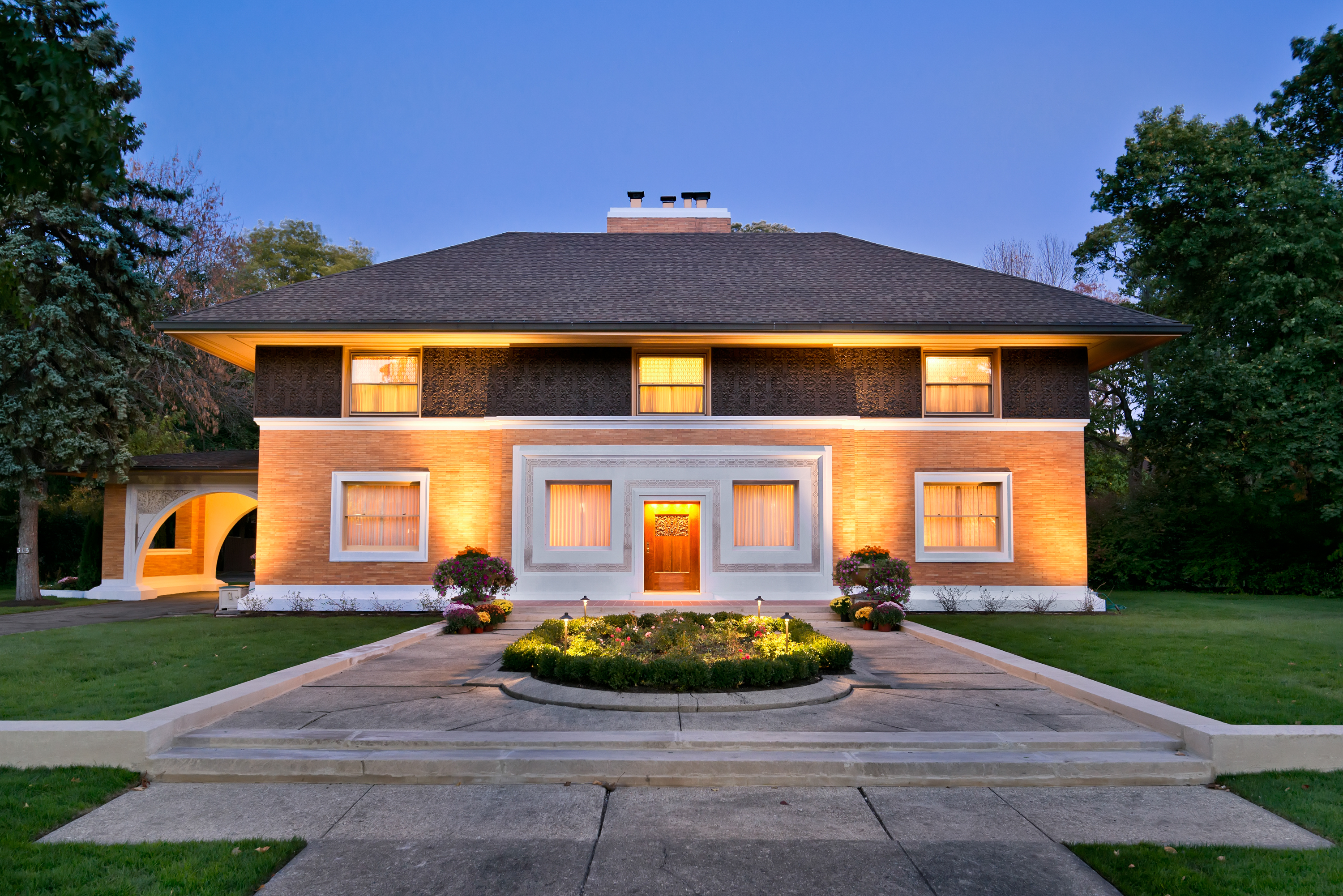 The first house designed by Frank Lloyd Wright is for sale