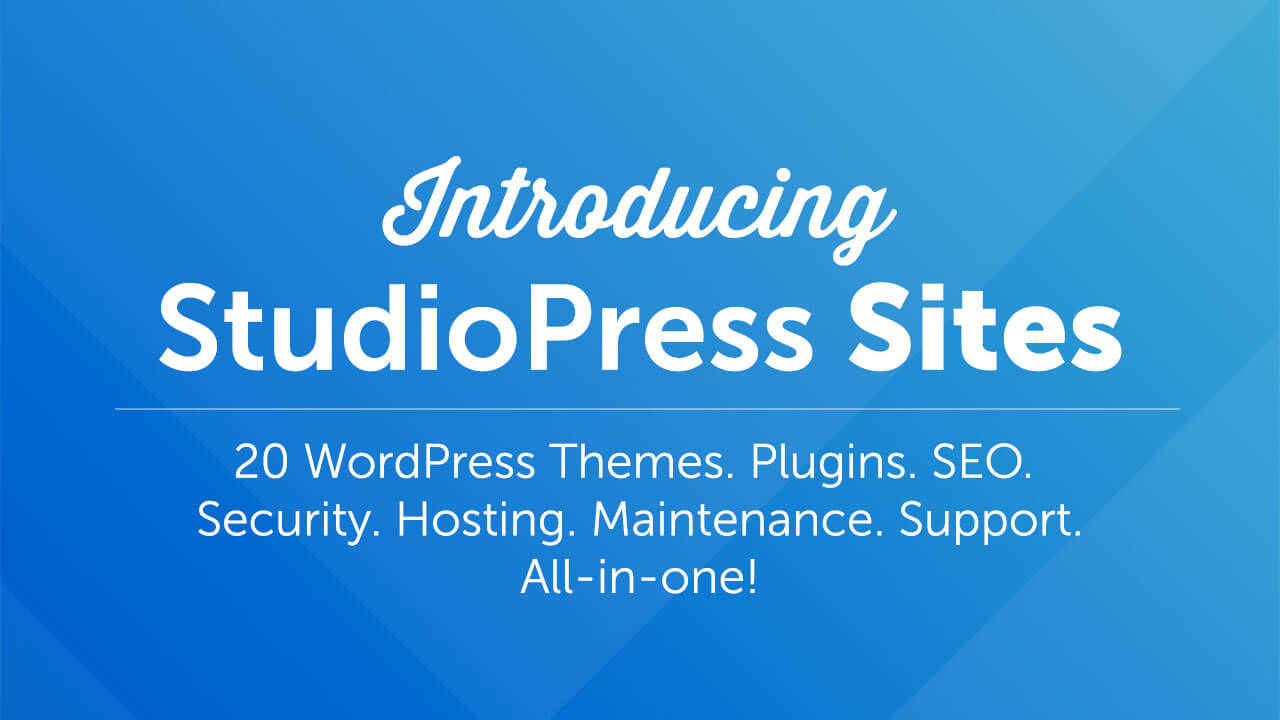 StudioPress Sites AllinOne WordPress Sites + Hosting