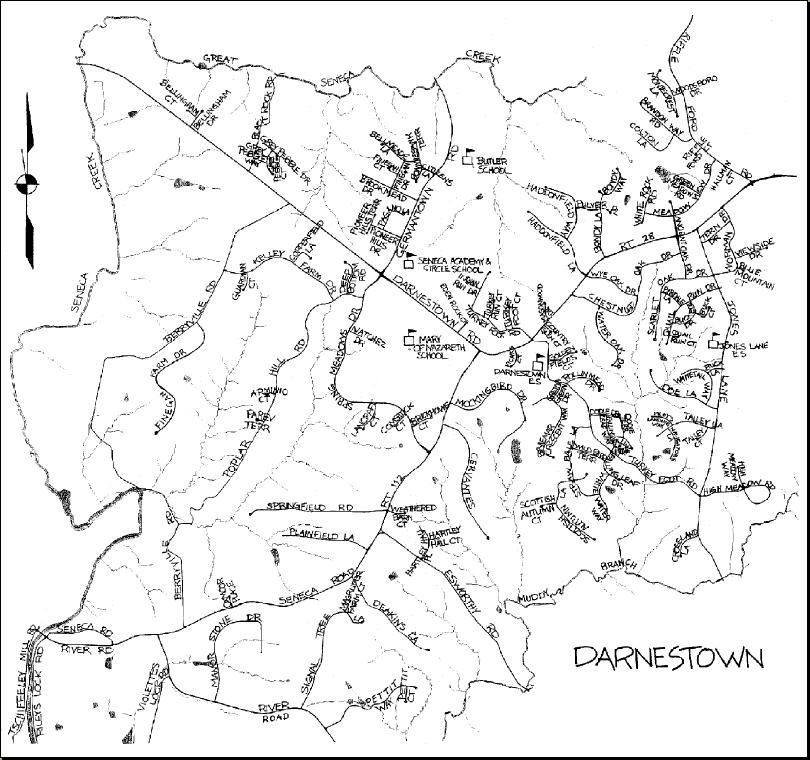 Darnestown Boundaries Map Darnestown Civic Association