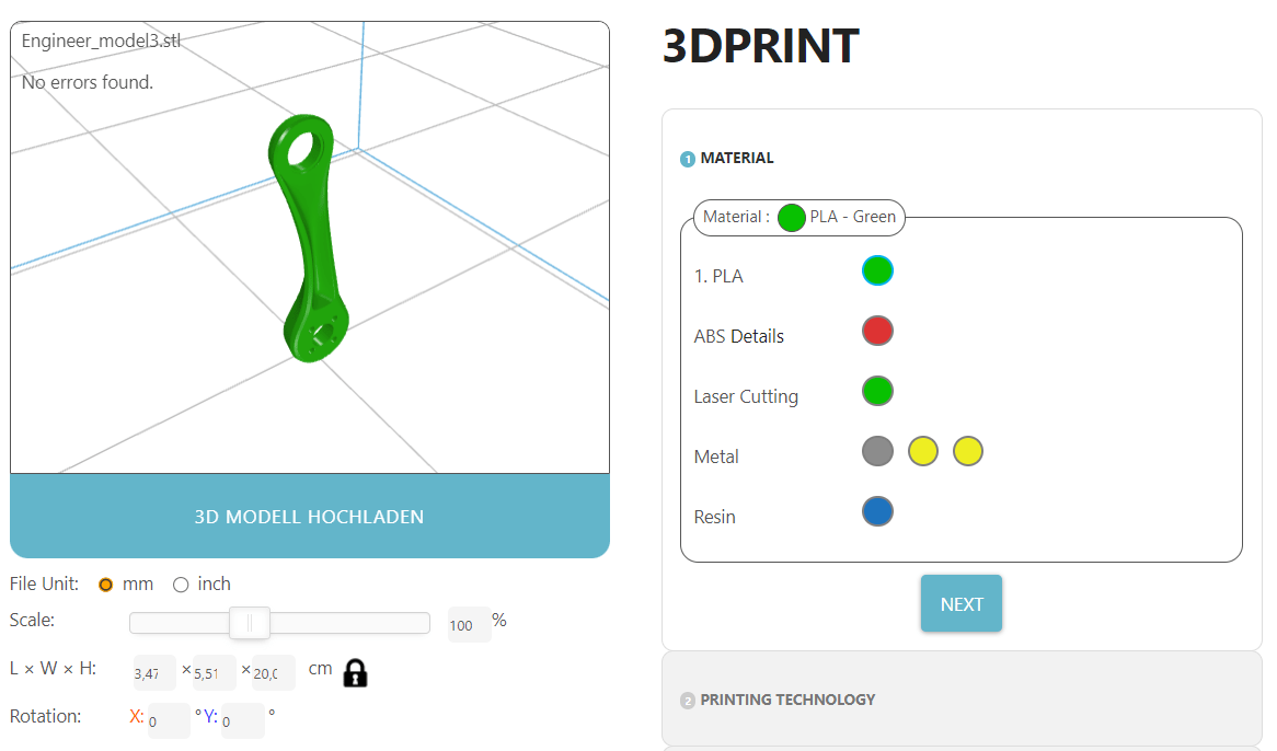 CSS round corners WordPress 3D Printing