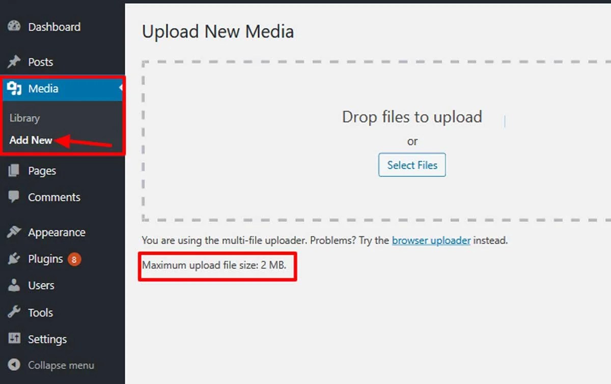 How to Increase Maximum Upload File Size in WordPress