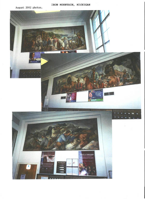 Iron Mountain MI WPA Art