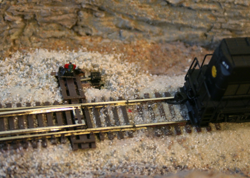 Shinohara 3 way turnout, broadway limited ho scale, ground