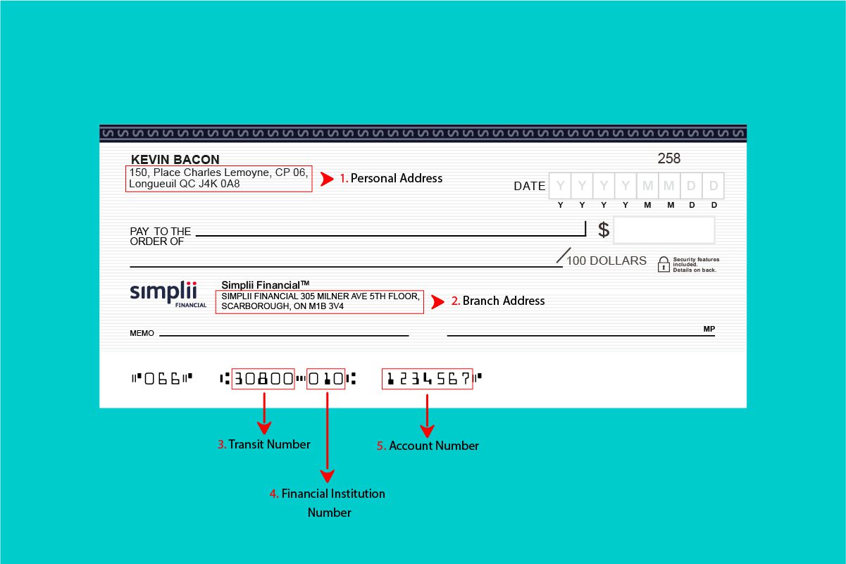 Simplii Financial Void Cheque Everything you need to know to find and