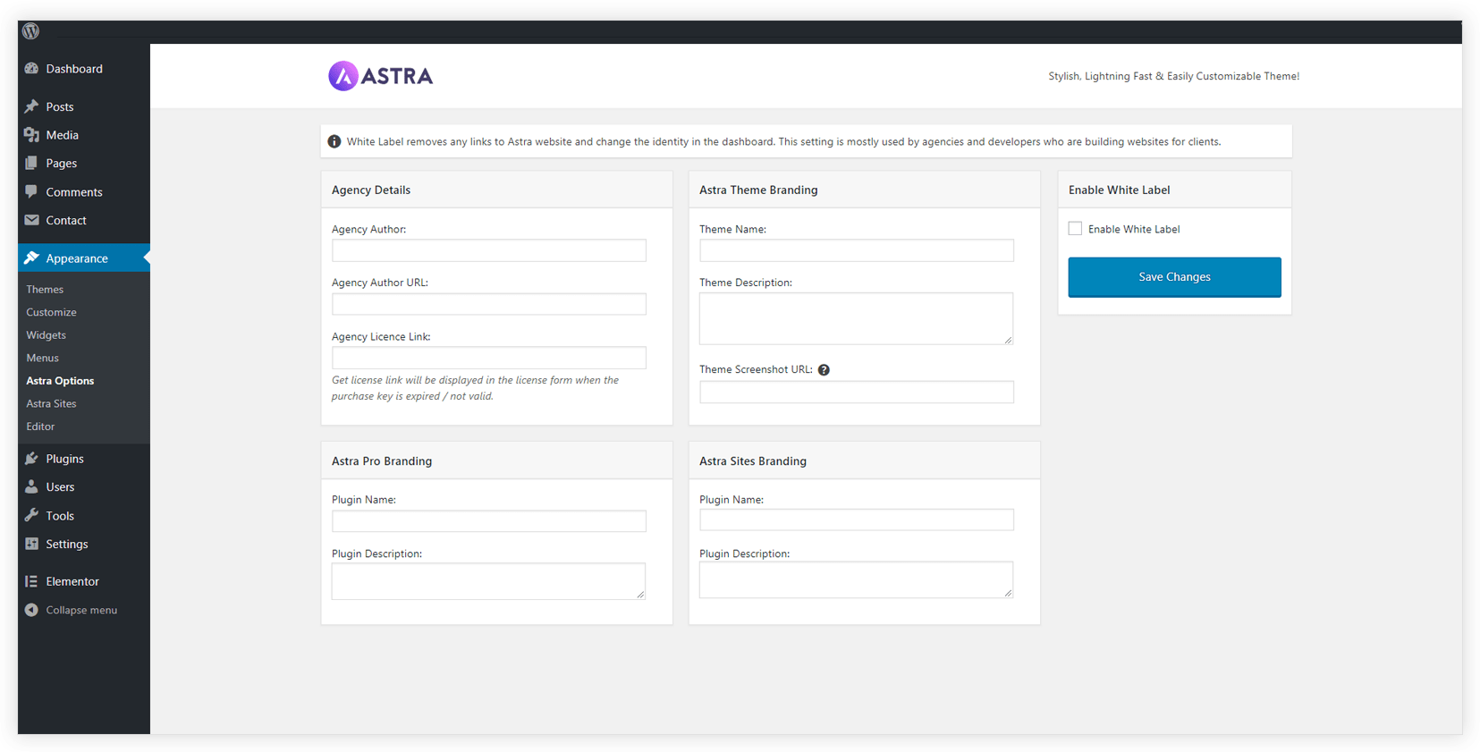 Now You Can White Label Astra!