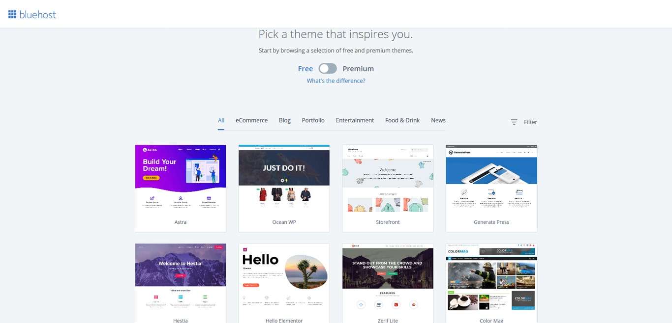 Bluehost Free Themes Snowbird AG