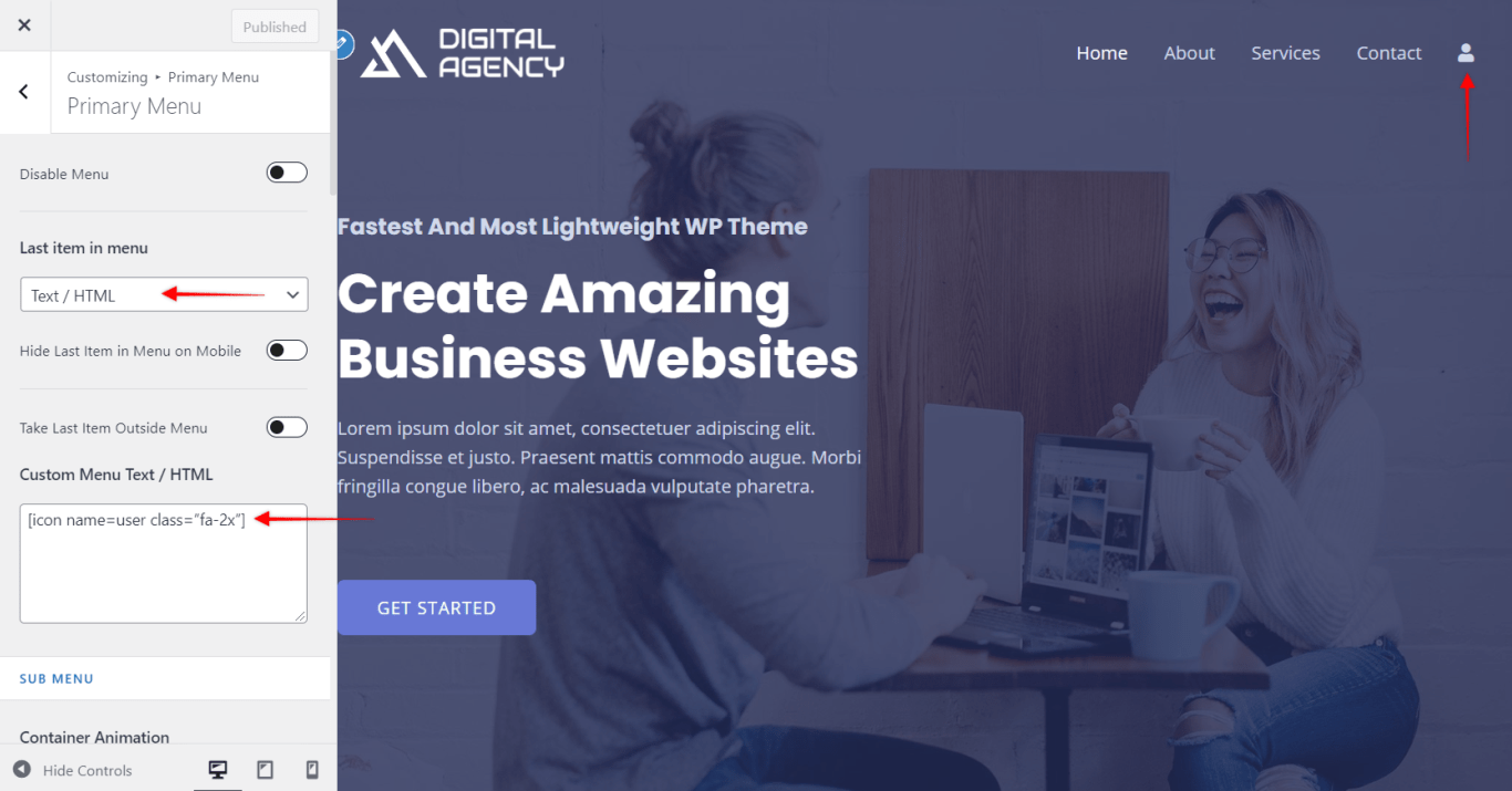 How To Add Font Awesome Icons In Astra