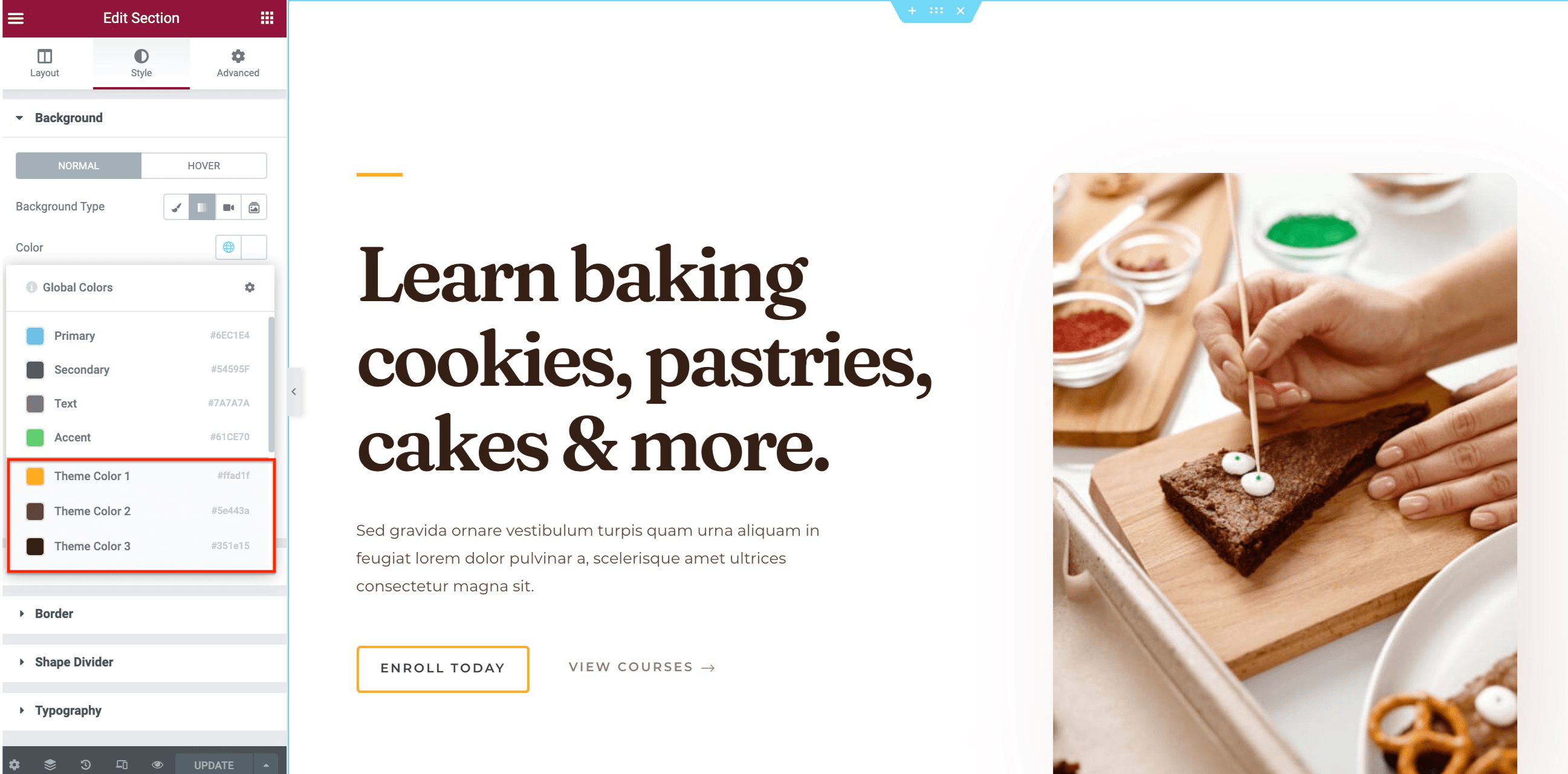 Astra Global Color Palette