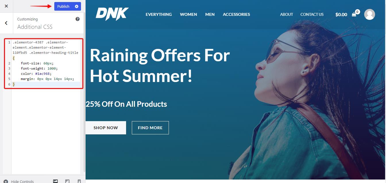 How to Create Custom CSS using Inspect Element Tool?
