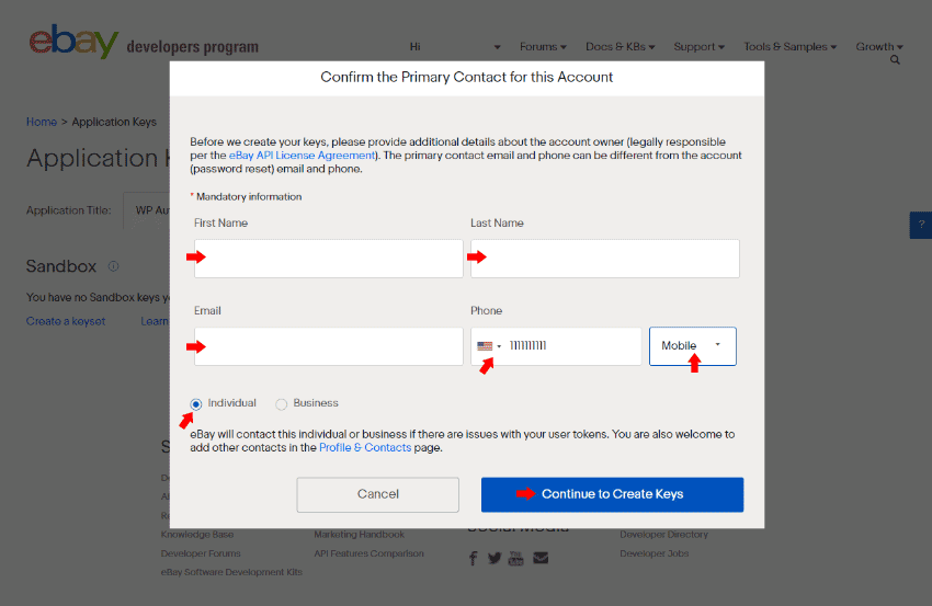 How to create an eBay App WP Auto Content Support